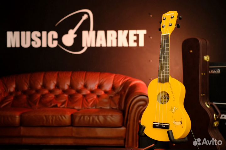 Укулеле Сопрано с рисунком (Комплект)