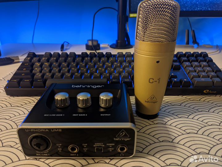 Комплект микрофон и аудиокарта