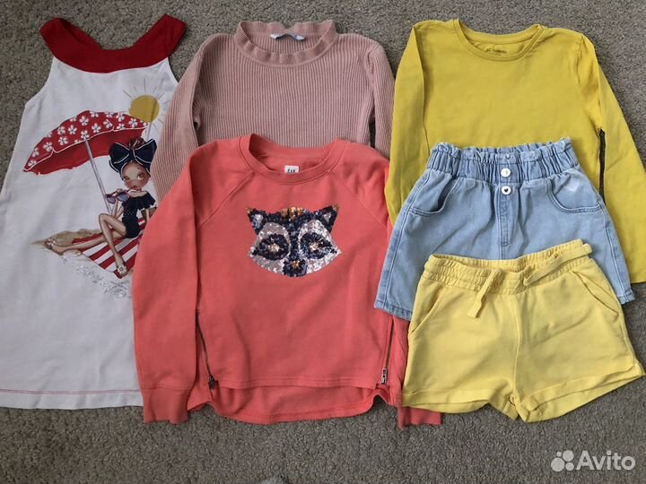 Вещи пакетом на девочку 122 128