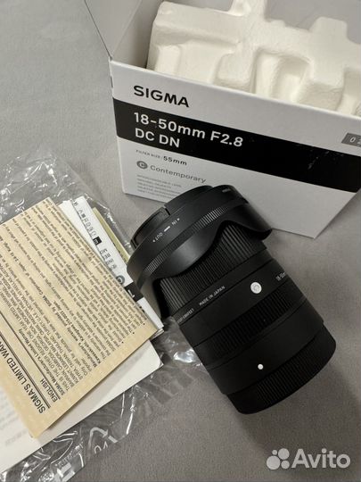 Объектив Sigma 18-50mm f/2.8 DC DN Sony E