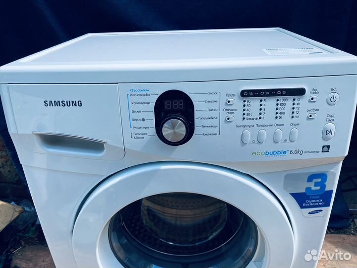 Стиральная машина samsung eco bubble 6 кг