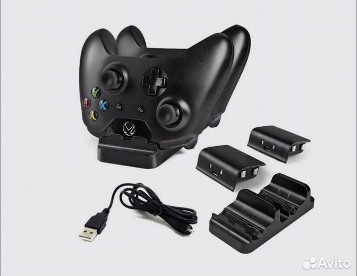 Зарядная станция и 2 аккумулятора Xbox one