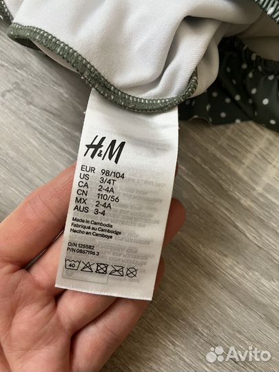 Купальники для девочки h&m, 98-104