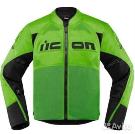 Мотокуртка Icon Contra 2 зеленая