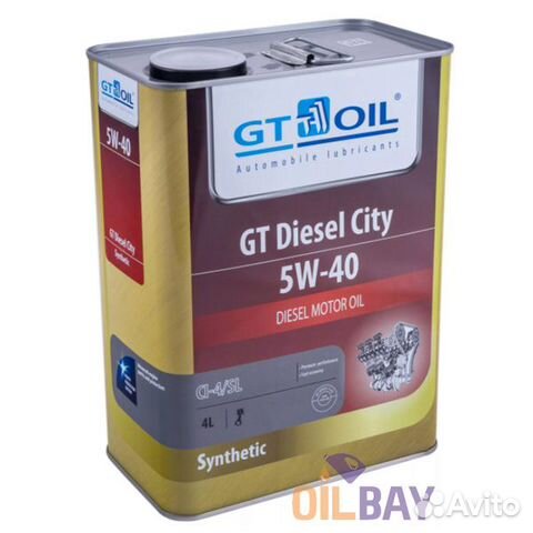 Масло моторное GT diesel city 5W-40 4Л