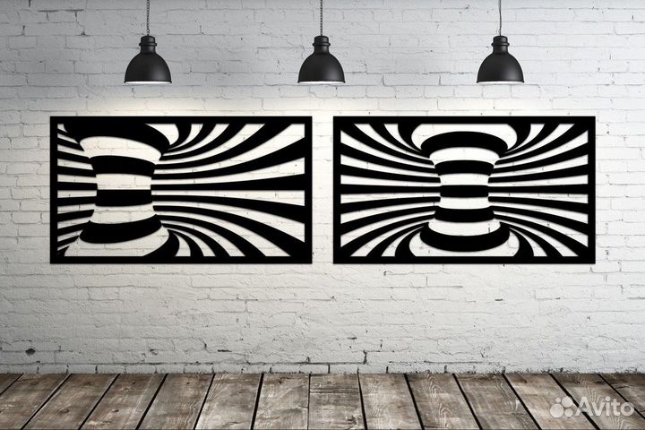 Панно настенное из металла