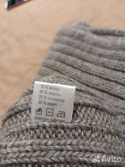 Комплект шапка и снуд женский