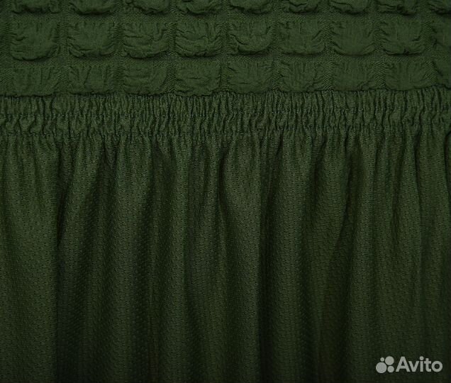 Чехлы на угловой диван и кресло набор, Зеленый