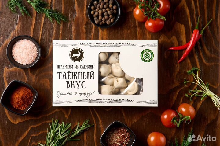 Пельмени из оленины Таежный вкус