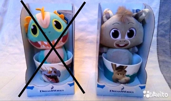 Игрушки Dream Works: Ослик и Подштанник