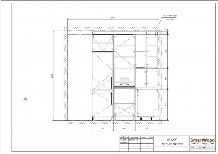 Проектирование мебели в Bazis мебельщик