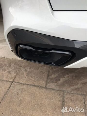 Черные насадки на глушитель для BMW G05, G06, G07