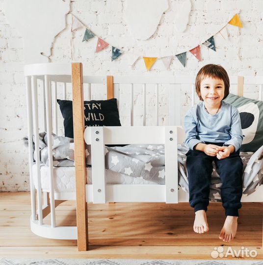 Кроватка трансформер из Бука