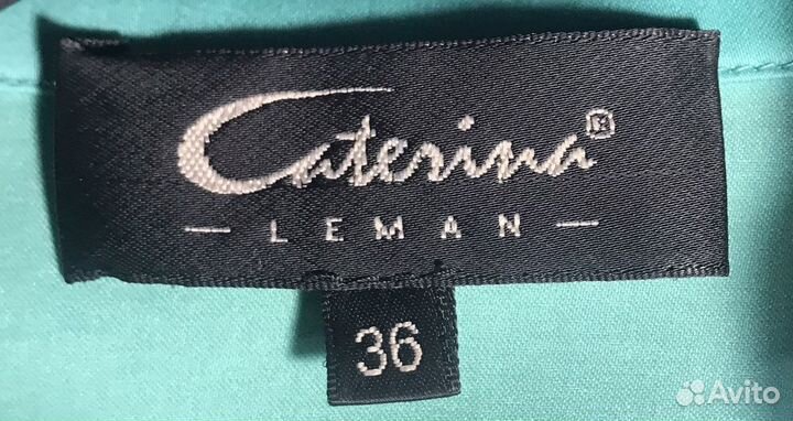 Короткий пиджак женский бирюзовый Caterina Leman