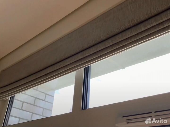 Электрокарниз римские шторы