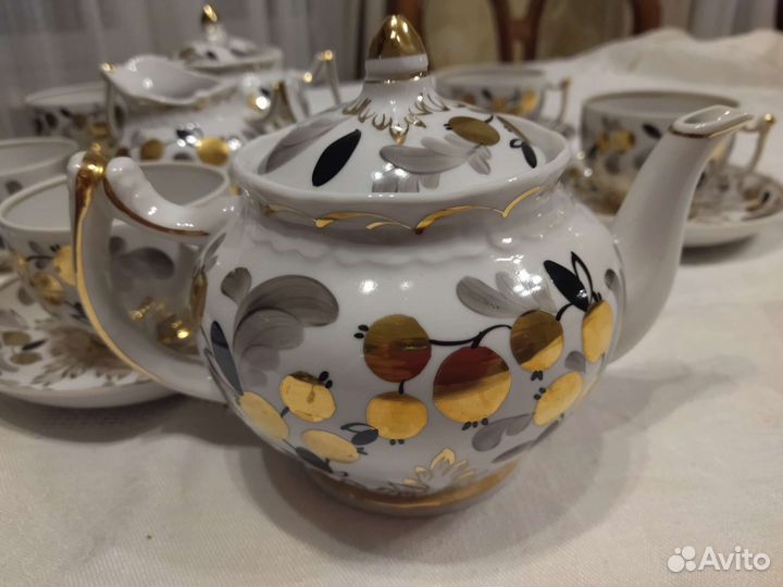 Сервиз чайный Вербилки Золотая