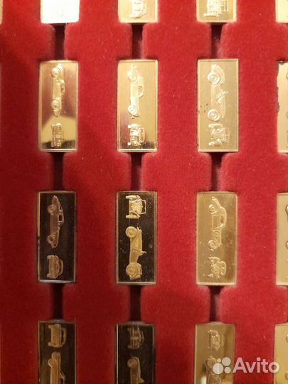 Жетоны автомобили серебро