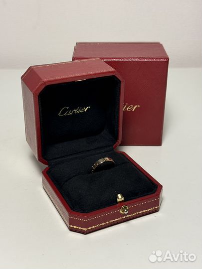 Cartier love кольцо розовое золото оригинал