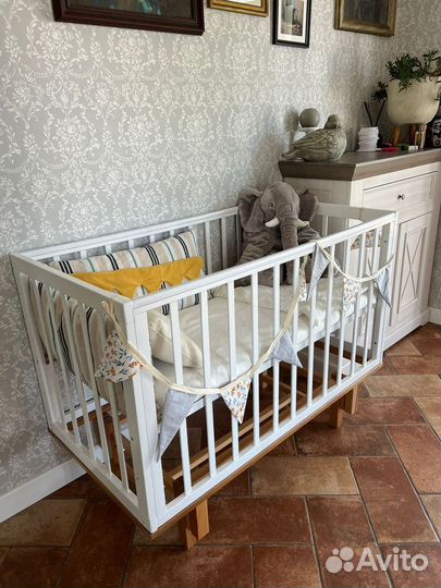 Детская кроватка Няня Indy продольный маятник и ав