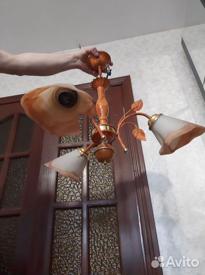 Люстры бу.хрустальная