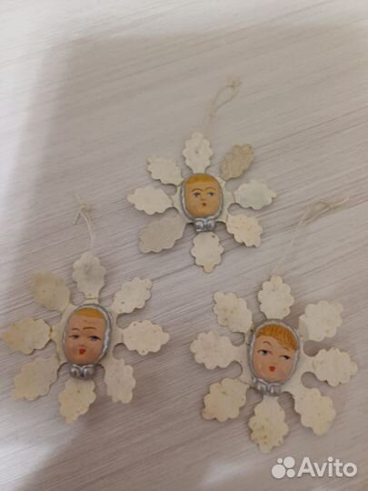 Елочные игрушки папье маше СССР