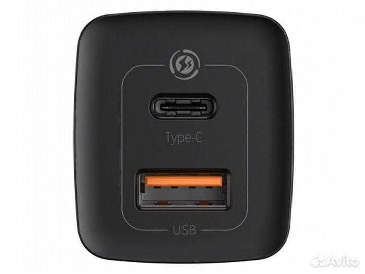 Блок питания baseus GaN 2 Lite 65W, чёрный