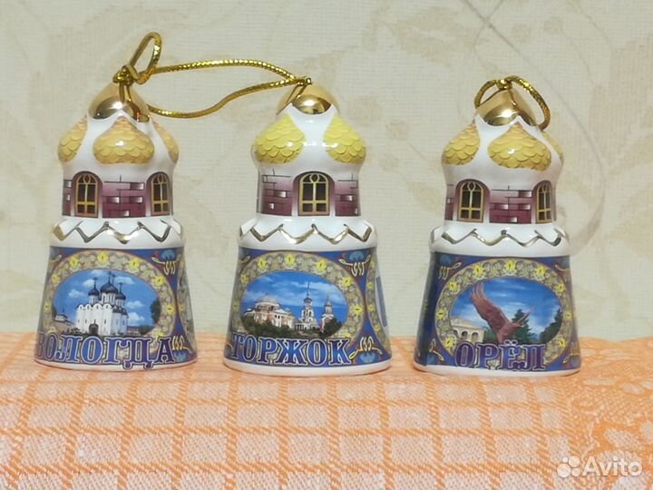 Сувенирные колокольчики 3 шт