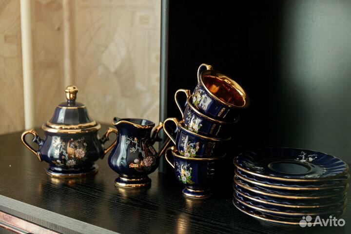 Кофейный сервиз кобальт