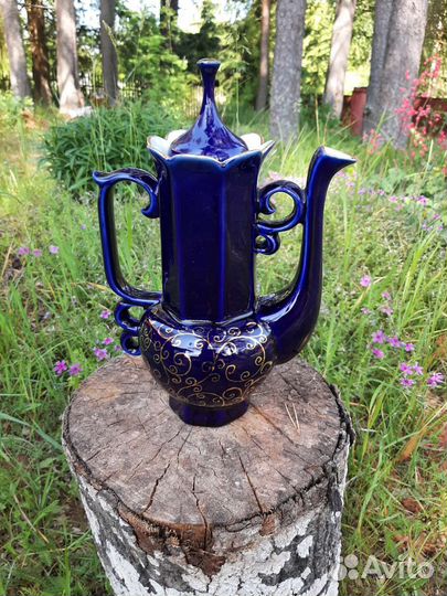 Кофейный сервиз и синяя посуда Новгород