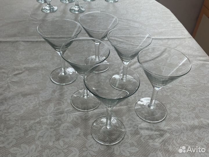 Бокал под шампанское/мартини/креманка и стопки