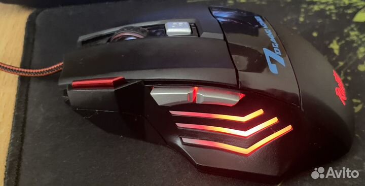 Игровая проводная мышь, 7 кнопок, rgb, 3200 dpi