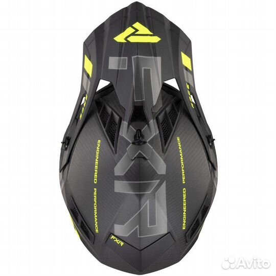 Шлем FXR Helium Carbon Hi Vis/Charcoal