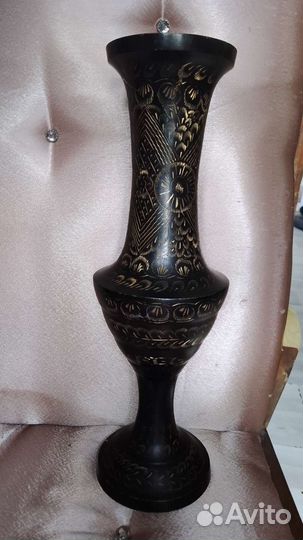 Винтажная индийская ваза