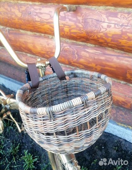 Корзина плетеная для велосипеда