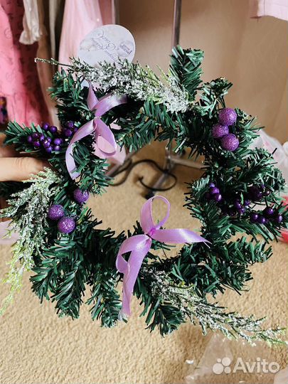 Елочный венок новогодний новый