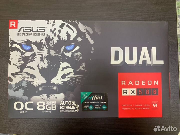 Видеокарта RX580 8Gb Asus