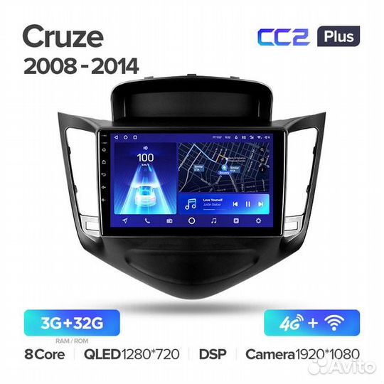 Teyes CC2 Plus Chevrolet Cruze J300 2008 - 2014