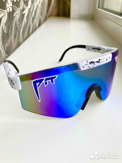 Очки Pit Viper зеркальные белые солнцезащитные