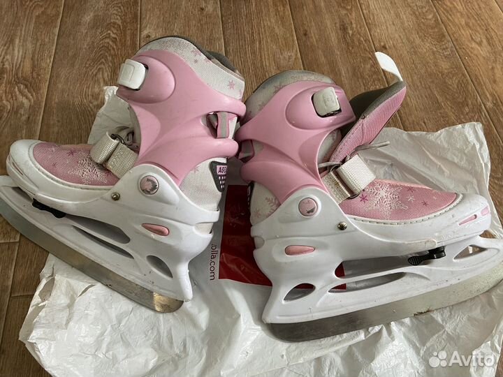 Коньки детские раздвижные (34-37р)