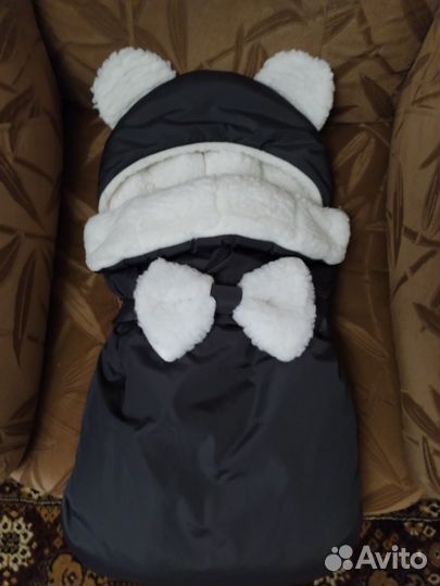 Зимний конверт в коляску