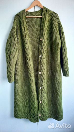 Кардиган женский длинный