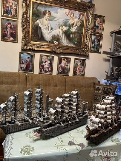 Модели четырёхмачтовых кораблей