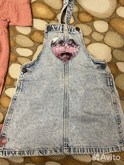 Летние вещи на девочку 110 см пакетом