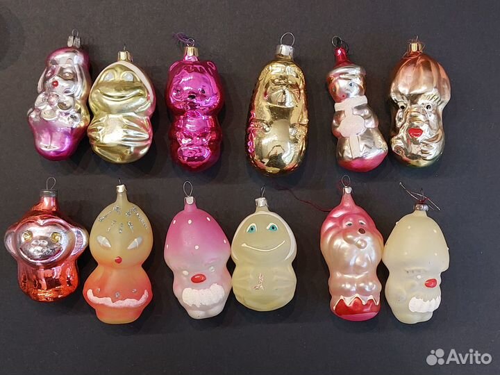 Елочные игрушки СССР фигурки