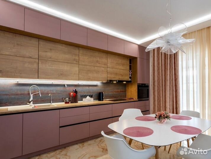 Прямой кухонный гарнитур AGT фасады