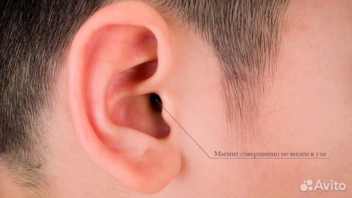 Микронаушник Bluetooth магнитный