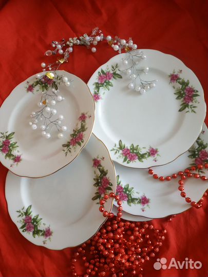 Набор 4 тар с перламутром 70 х 60 годов с золссср