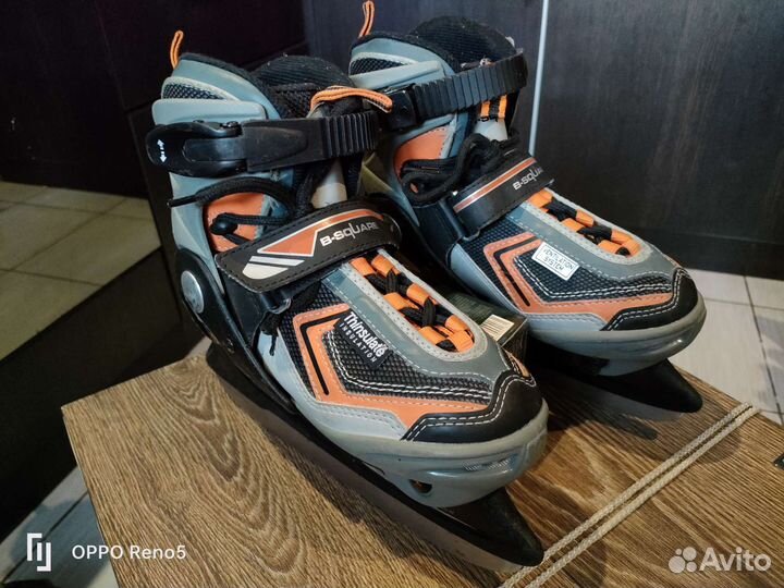 Коньки детские раздвижные В square