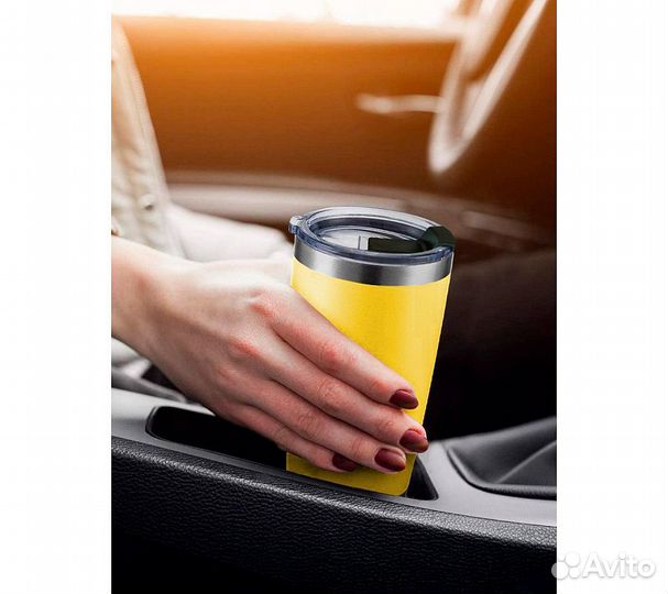 Термокружка RoadLike City Mug 570мл, желтый