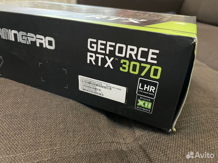 Коробка от видеокарты rtx 3070